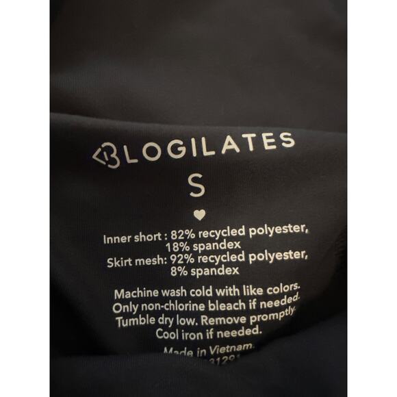 Women S Blogilates Black Mini Skirt Skort Tulle Mesh Ballerina High Waisted - Picture 6 of 6